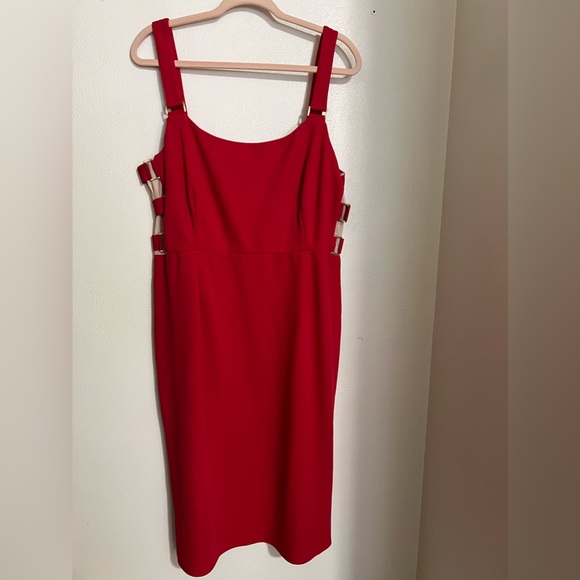 BOLD ELEMENTS Dress with Side Cut Out Mesh Panel Detail Women's Size XXL - Picture 1 of 6
